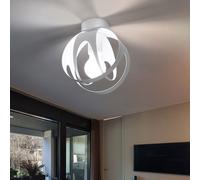 Plafonnier Lampe À Boule Lampe De Chambre Blanc 1 Flamme D 16 Cm