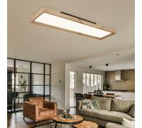 Plafonnier Lampe Bois Luminaire de Salon LED Tdc Campagne Deckenpanel 80 CM