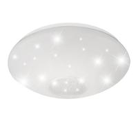 Plafonnier lampe cristal lumière chambre lampe salon, décoration cristal effet ciel étoilé, blanc clair, 1x LED 12W 850Lm 3500K, DxH 29x10cm