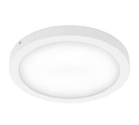 Plafonnier Lampe de bureau Panneau de montage blanc Lampe de salle à manger ronde, plastique métal, 1x LED 21,4W 2200lm 4000K blanc neutre, DxH 30x3,2 cm