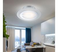 Plafonnier LED chrome 6 watts lumière Globo 41698-2