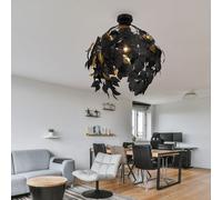 Plafonnier Lampe de Chambre de Journal Cor or Noir E27 D 38cm