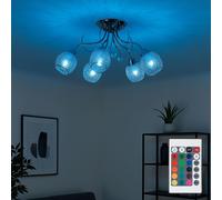Plafonnier Lampe De Chambre Dimmer Cristaux De Verre RGB LED Chrome
