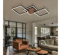 Plafonnier Lampe De Chambre En Bois LED Lampe De Couloir Noire 63Cm