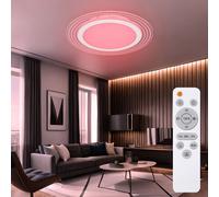 Plafonnier Lampe de Chambre Intensité Variable RGB LED Télécommande Tdc