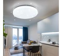 Plafonnier Lampe De Chambre Lampe De Salon LED CCT Effet Étoile Blanc