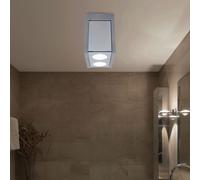 Plafonnier Lampe de Salon Gris Bêton 2 à Flammes Couloir L 18 CM