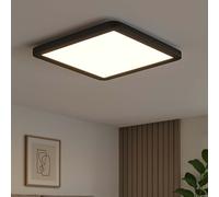 Plafonnier Lampe de Chambre Noir Opale LED Couloir 30 CM