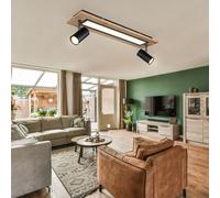 Plafonnier Lampe de Chambre Plafonnier LED Holzleuchte Spots Réglable