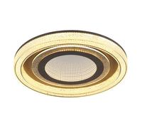Plafonnier lampe de couloir anthracite télécommande CCT effet 3D LED
