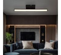 Plafonnier Lampe De Couloir LED Cuisine Noir Opale L 34,2 Cm