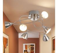 Plafonnier Spot 6 Flammes Métal Acrylique 6X LED