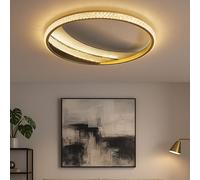 Plafonnier Lampe De Cuisine Lampe En Cristal Doré CCT LED D 52 Cm