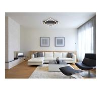 Plafonnier Lampe De Design En Bois Gris LED Noir Carré Lampe De Salon