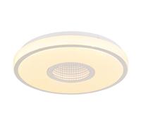 Plafonnier lampe de plafond chambre lumière cristaux chrome effet 3D LED