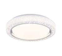 Plafonnier Lampe de plafond de la salle à manger LED CCT avec cristaux, métal plastique, 1x LED 24 watts 1600 lumens blanc chaud/blanc froid, D 40 cm