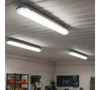 Plafonnier Lampe De Plafond Étanche IP65 Blanc LED L 127,6cm