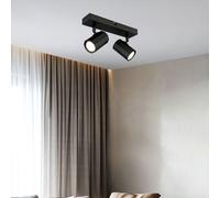 Plafonnier Lampe de Chambre Lampe Spot Gris Réglable L 26 CM