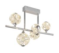 Plafonnier lampe de plafond lampe de chambre verre cristal LED chrome L 61 cm