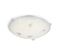 Plafonnier Lampe de plafond Lampe de salle à manger LED Design avec cristaux et lignes, métal verre, 1x LED 8 watts 640 lumens blanc chaud, D 25 cm