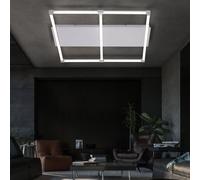 Plafonnier Lampe De Salle À Manger LED 25 W Barres Lumineuses Argentées Grille