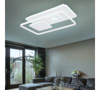 Plafonnier Lampe de Salle à Manger Lumière de Salon Spot Dimmable Télécommande LED W65cm