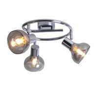 Plafonnier Lumière pour Salle à Manger Spots Mobile Verre 3 à Flammes E14