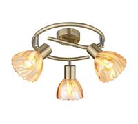 Plafonnier lampe de salle à manger Rondell 3 flammes laiton réglable