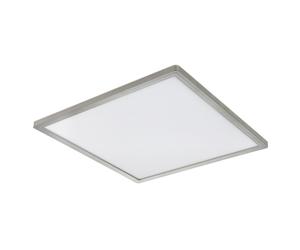Plafonnier lampe de salle de bain plafonnier LED IP44 3 niveaux de lumière nickel 42x42