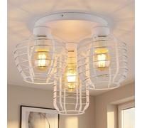 Plafonnier Lampe De Salon Aluminium 3 Flammes D 37 Cm