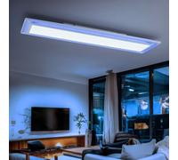 Plafonnier Lampe de Salon Aufbaupanel RGB Dimmable LED Télécommande Tdc Blanc