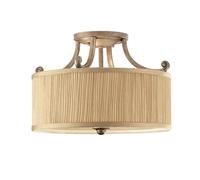 Plafonnier Lampe De Salon En Acier Argenté D 35,6 Cm 3 Braises