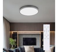 Plafonnier Lampe De Salon En Bois CCT Veilleuse Télécommande LED