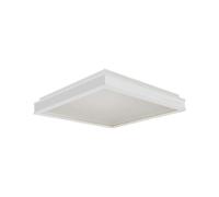 1 pz 48W LED Designer Light Square White Finish 4000K Dimmable