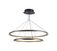 Plafonnier lampe de salon en métal gris champagne L 107 cm