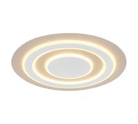 Plafonnier, lampe de salon, lampe de chambre couleur sable, LED, 48 cm