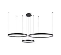 Plafonnier lampe de salon lampe de plafond en métal noir haute valeur IRC H 80 cm