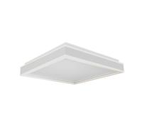Plafonnier lampe de salon lampe de plafond métal blanc LED carré L 40 cm