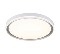 Plafonnier, lampe de salon, LED à couleurs changeantes, blanc mat, RGB, diamètre 50 cm