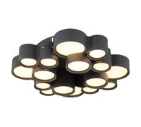 Globo Deckenleuchte Cluster LED 16 Lichts Anthrazit Métal Ø 45 cm