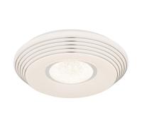 Plafonnier lampe de salon LED cristaux télécommande dimmable D 39 cm