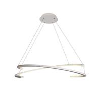 Plafonnier lampe de salon LED métal blanc TRIAC dimmable H 120 cm