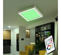 Plafonnier Lampe De Salon Panneau RGB LED Dimmable Télécommande PANEL