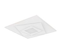 Plafonnier lampe de salon plafonnier LED métal blanc 40x40 cm