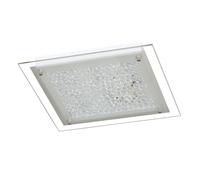 Plafonnier lampe de salon plafonnier, verre en forme de larme, bord clair, 15W 1200 lumens blanc chaud L xx H 25 x 25 x 5 cm ACTION 976701060300