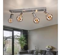 Plafonnier Lampe De Salon Spot À 4 Flammes Réglable L 60 Cm
