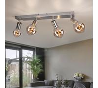 Plafonnier Lampe De Salon Spot À 4 Flammes Réglable L 60 Cm