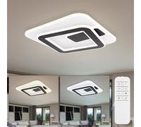 Plafonnier Lampe de salon Spot de salle à manger Lampe de salle à manger Dimmable Télécommande Blanc L40cm