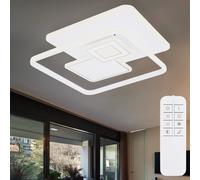 Plafonnier Lampe de salon Spot de salle à manger Lumière de salle à manger Dimmable Télécommande LED Blanc