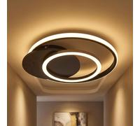 Plafonnier Lampe Design Lampe Plafond LED Lampe De Chambre Champagne Gris 38Cm